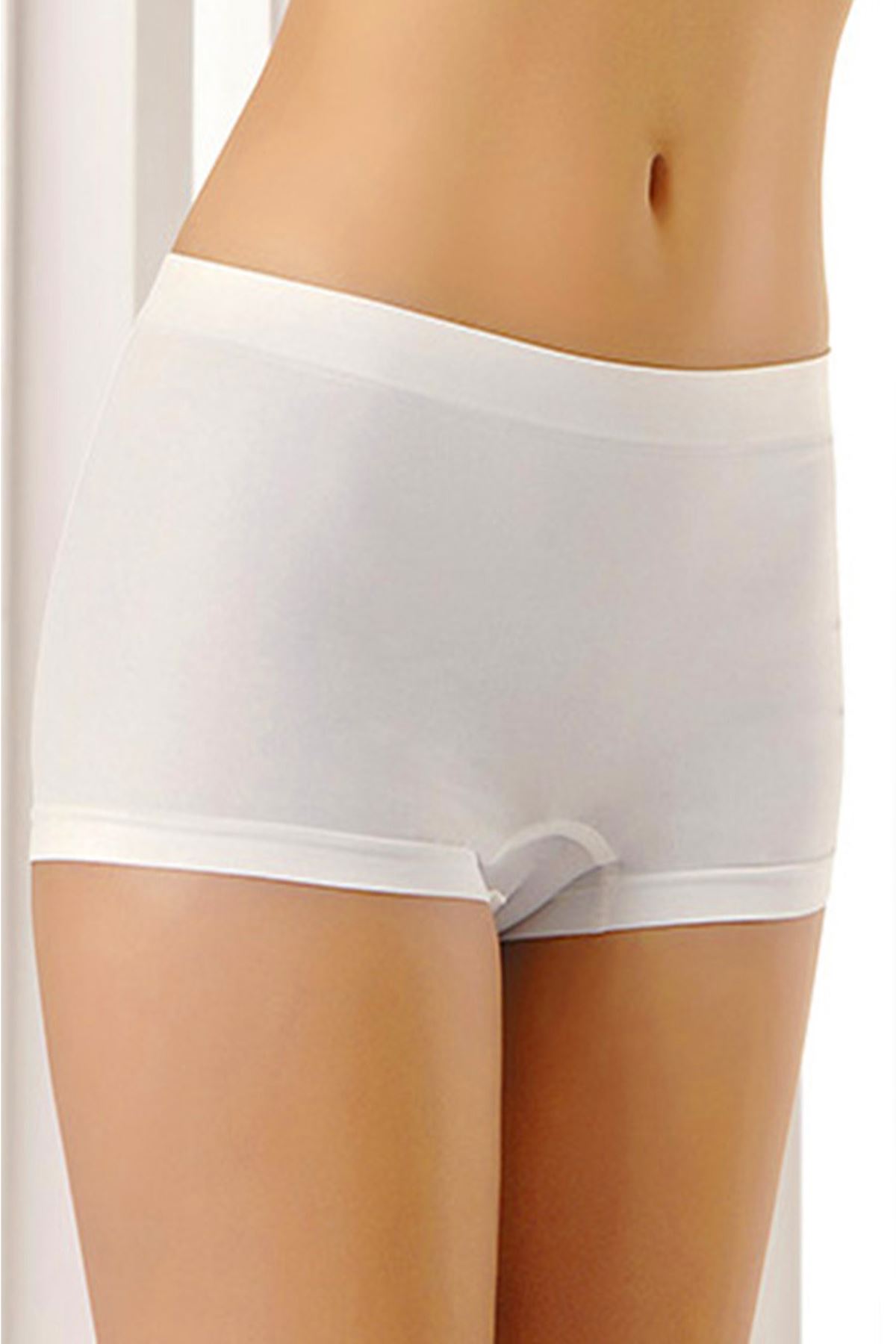 Beyaz Dikişsiz Kadın Boxer Korse Korse - 700 1 Beyaz Dikişsiz Kadın Boxer Korse Korse - 700 - Görsel 1