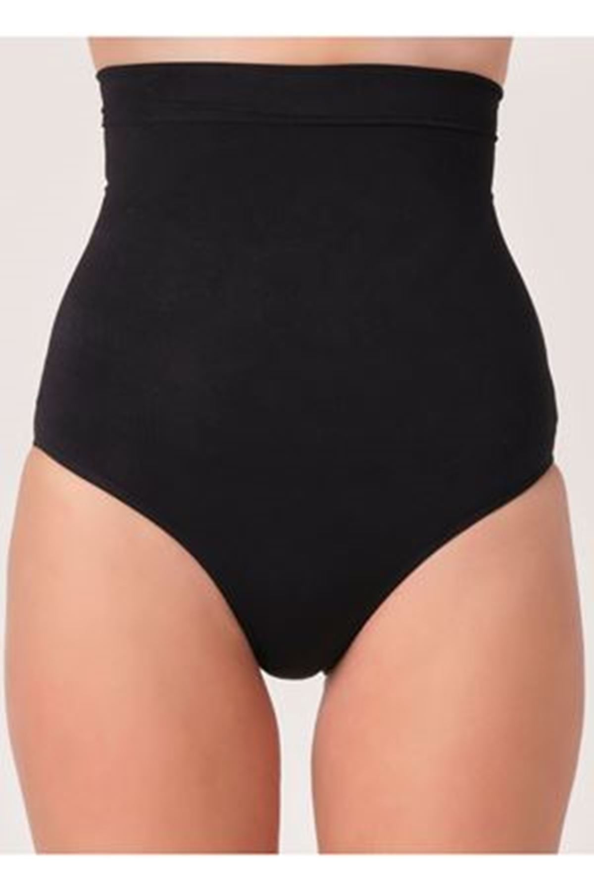 Siyah Kadın Dikişsiz Slip Korse - 780 1 Siyah Kadın Dikişsiz Slip Korse - 780 - Görsel 1